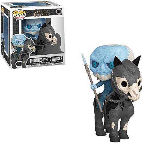 Mounted White Walker w/ ICY Viserion: Fun ko P o p ! Rides Vinyl Figure Bundle with 1 Compatible Theme Trading Card [#060 / 37669]